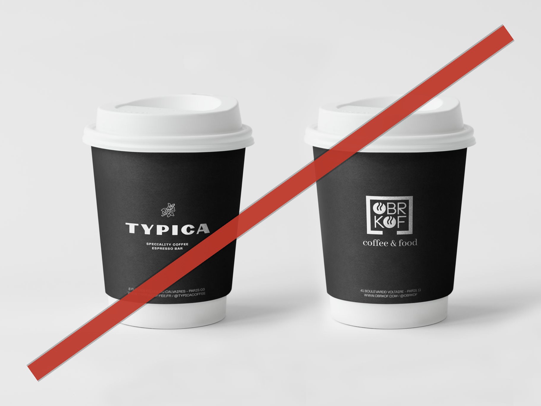 Nos gobelets : sobres, et en carton